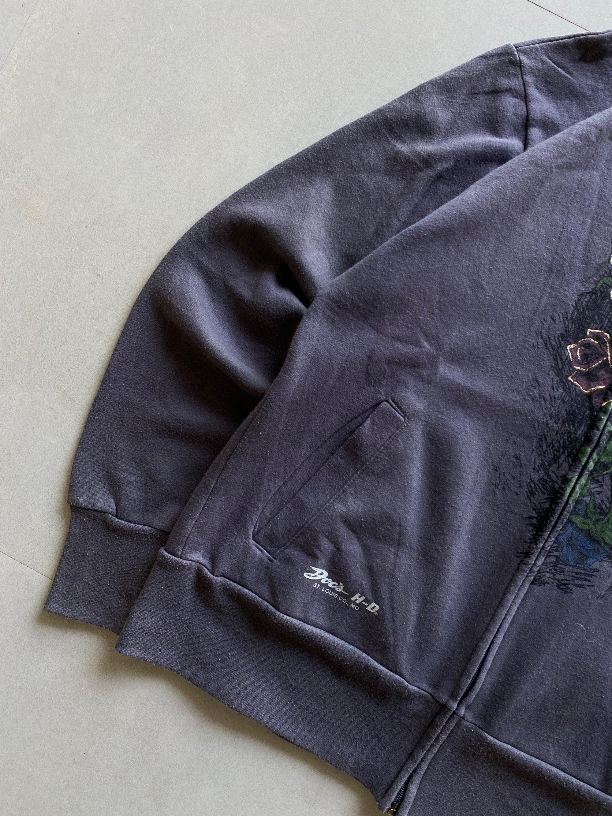 HARLEY DAVIDSON ZIPPER JACKET - M