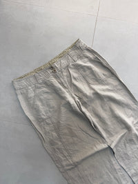 WIDE LEG LINEN PANT LNP44 - M