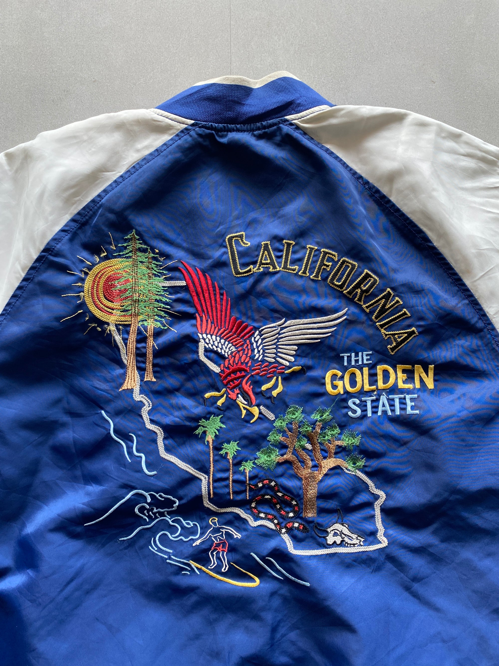 VINTAGE GAP EMBROIDERY BOMBER JACKET - XL