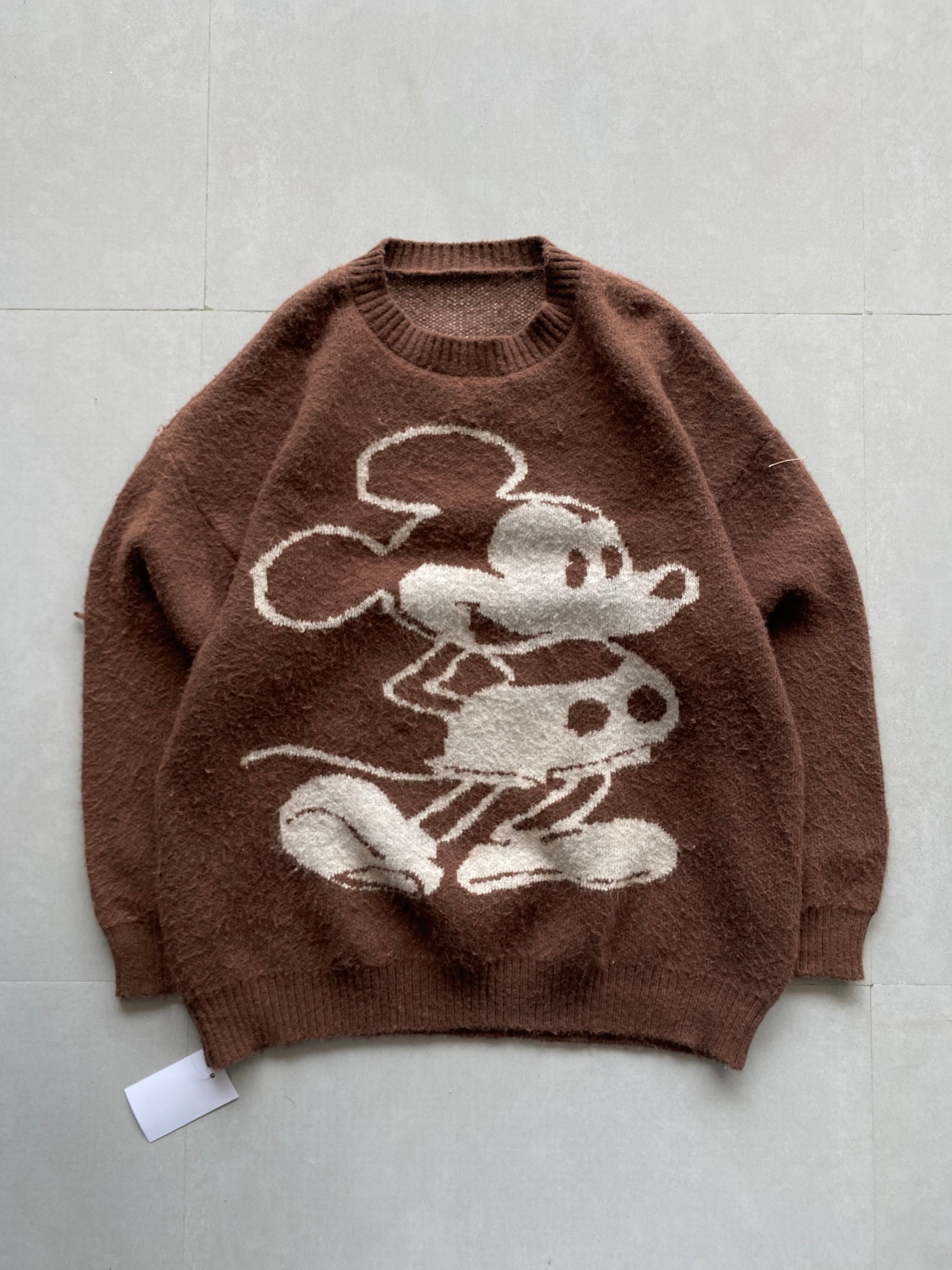 BROWN KNIT SWEATER - XL