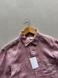 UNIQLO PINK PURE LINEN SHIRT - M