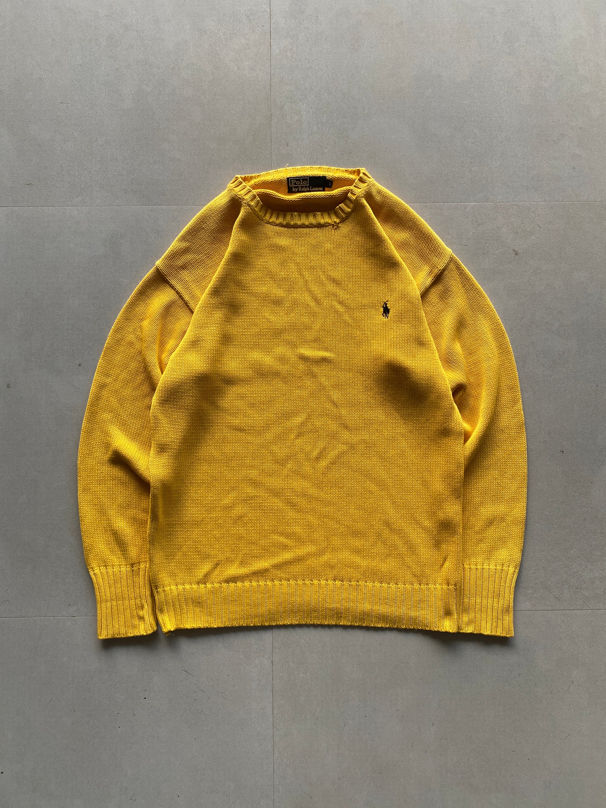 RALPH LAUREN KNIT SWEATER - L