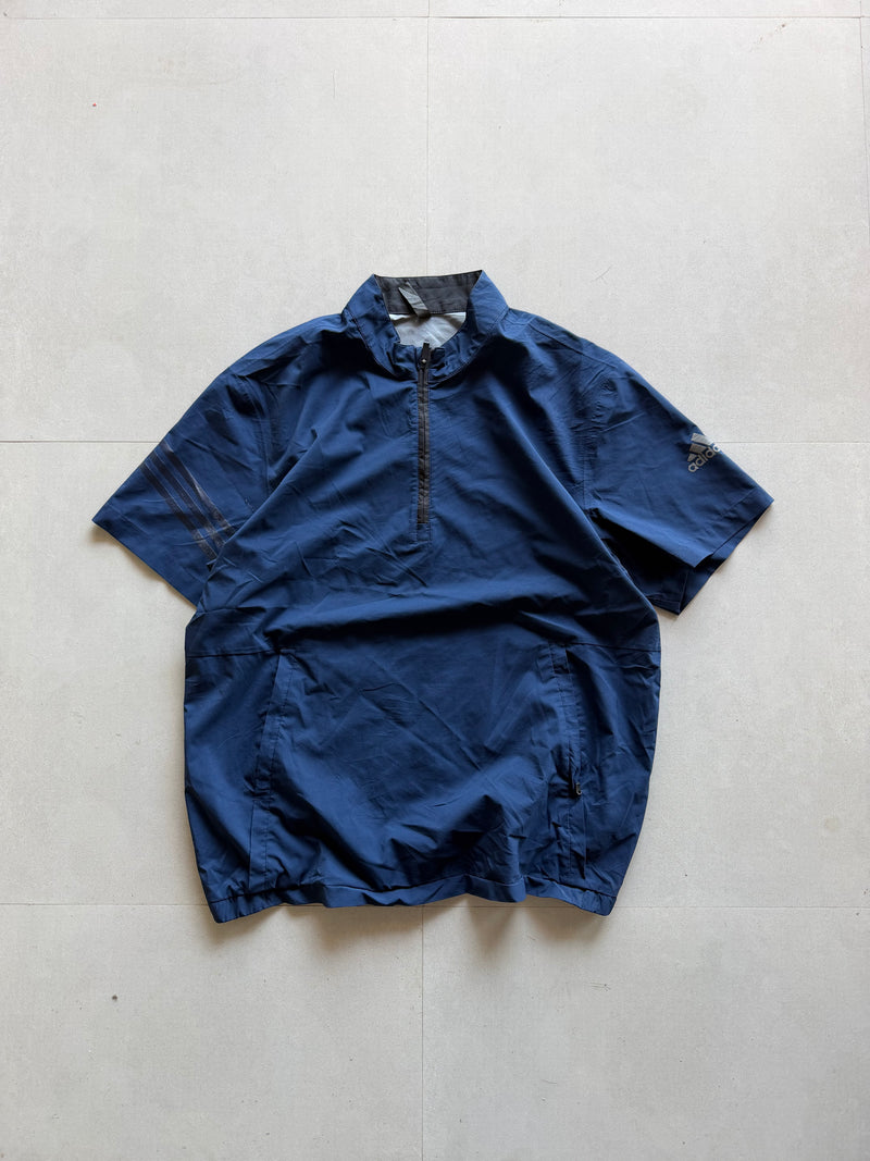 ADIDAS SHORT SLEEVE QUARTER ZIP JACKET - XL