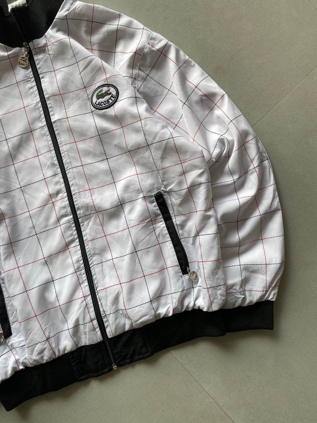 LACOSTE CHECKERED JACKET - M