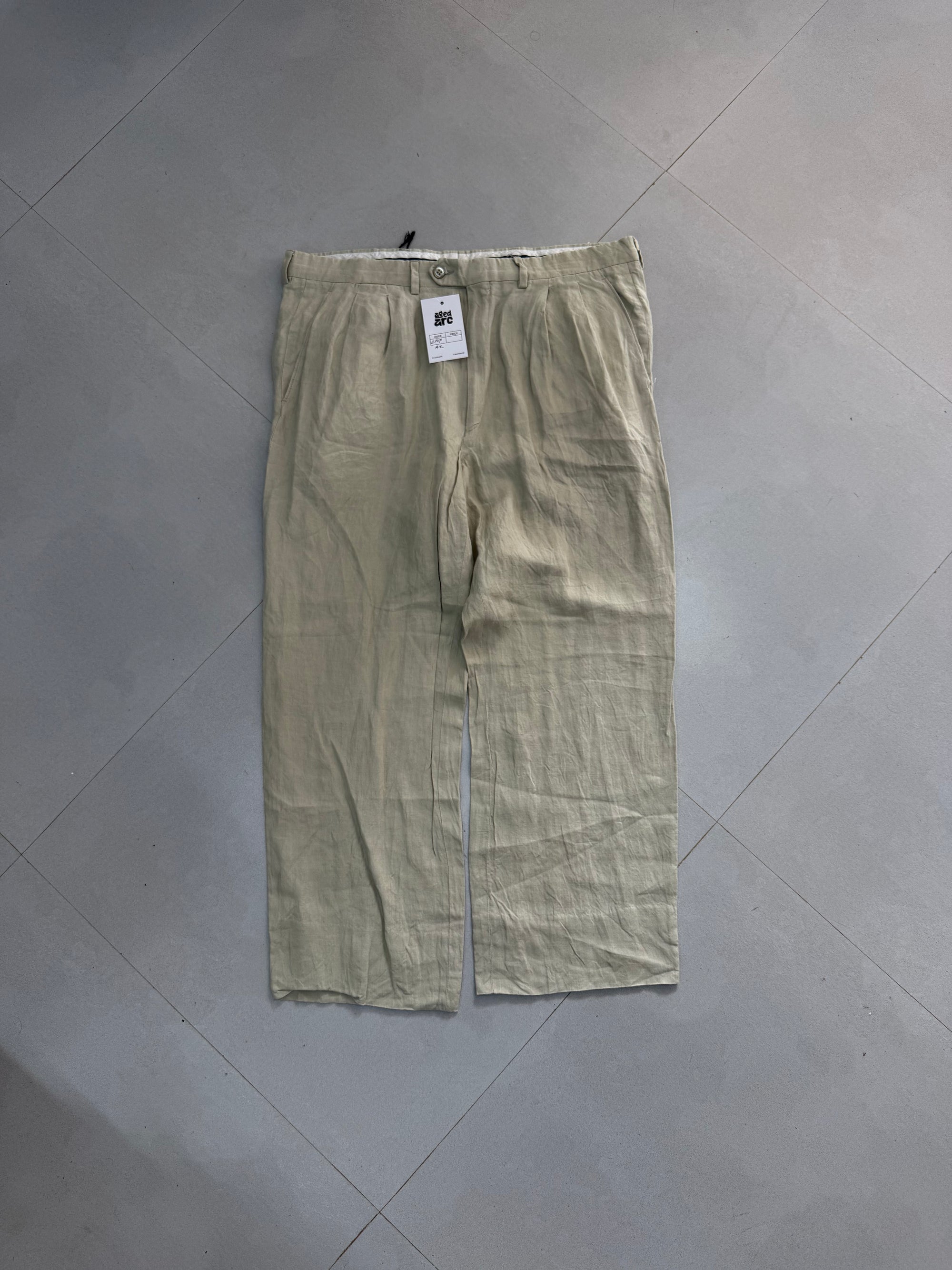 WIDE LEG LINEN PANT LNP42 - M