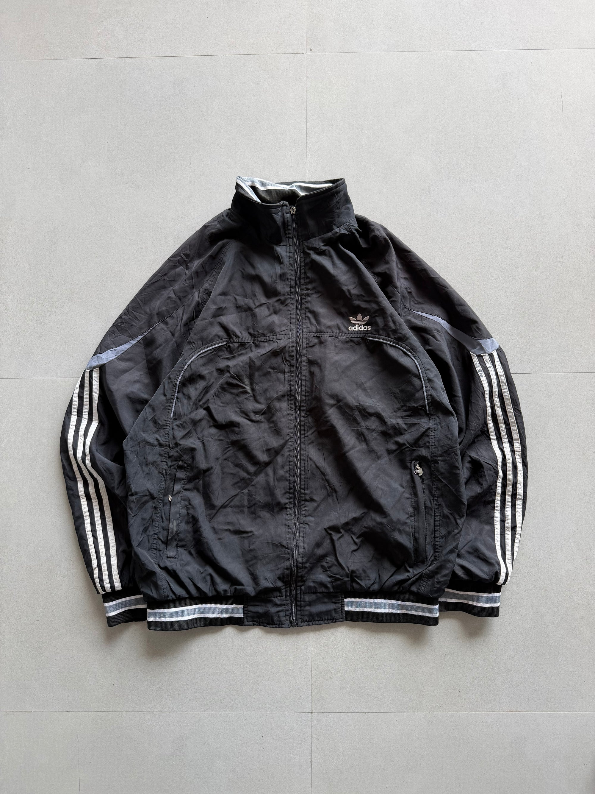 VINTAGE ADIDAS STRIPED JACKET - XL