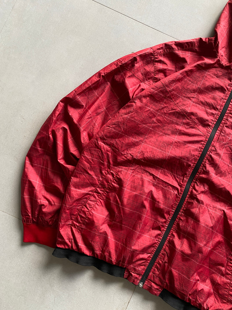 00s NIKE ATHLETIC HOODED REVERSIBLE JACKET - XL