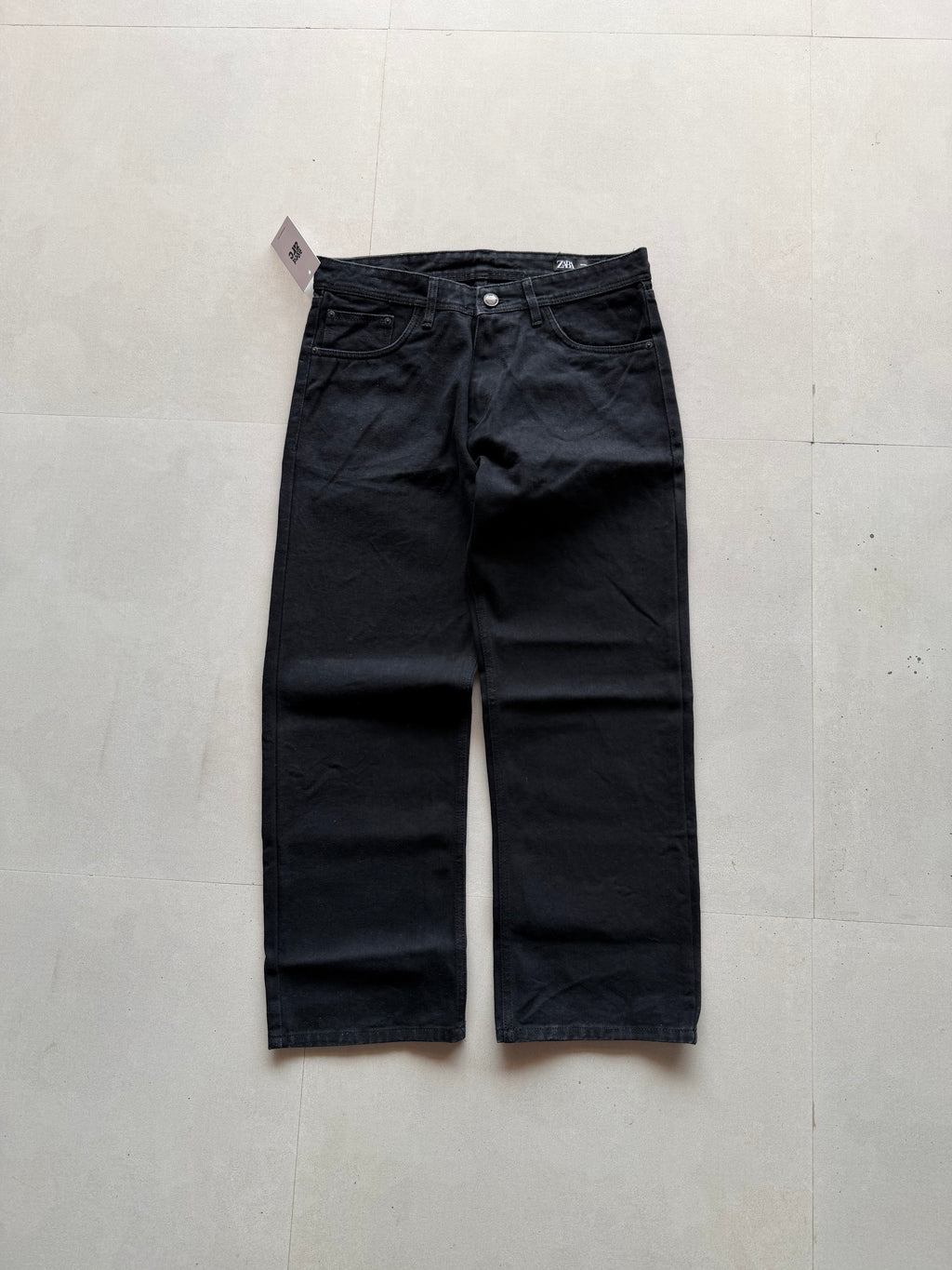 DARK BLACK WIDE LEG