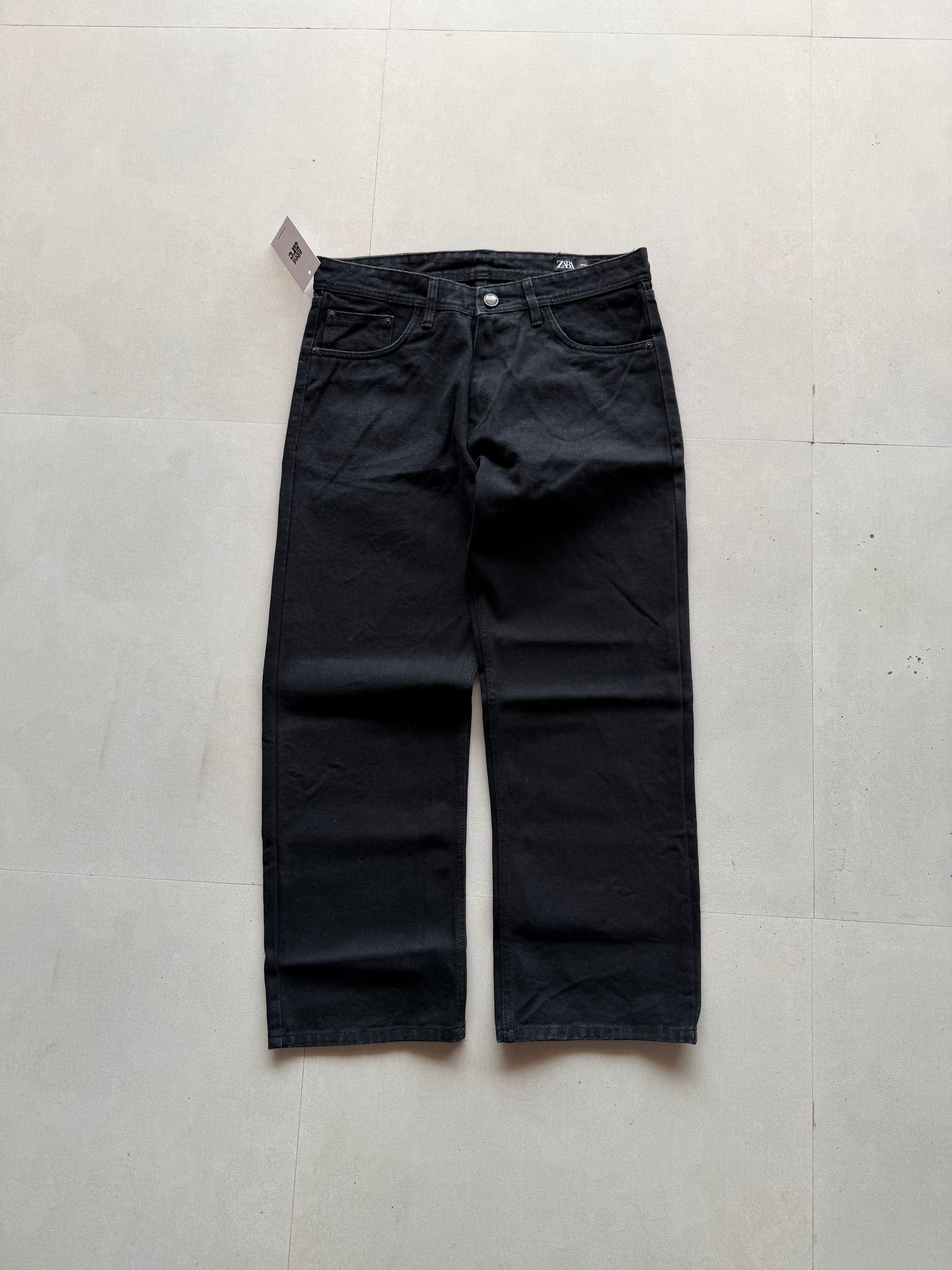 DARK BLACK WIDE LEG