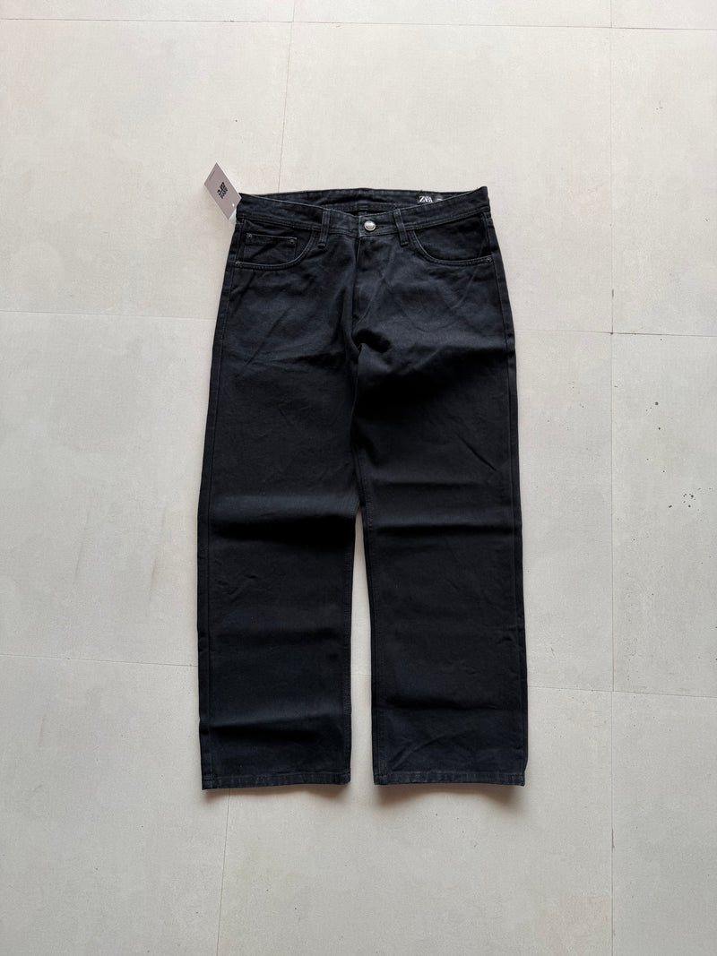 DARK BLACK WIDE LEG