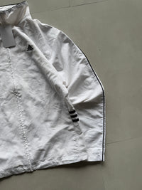 ADIDAS WHITE TRACK JACKET - M