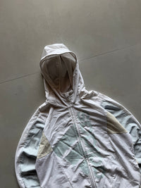 ADIDAS BIG LOGO HOODED JACKET - M