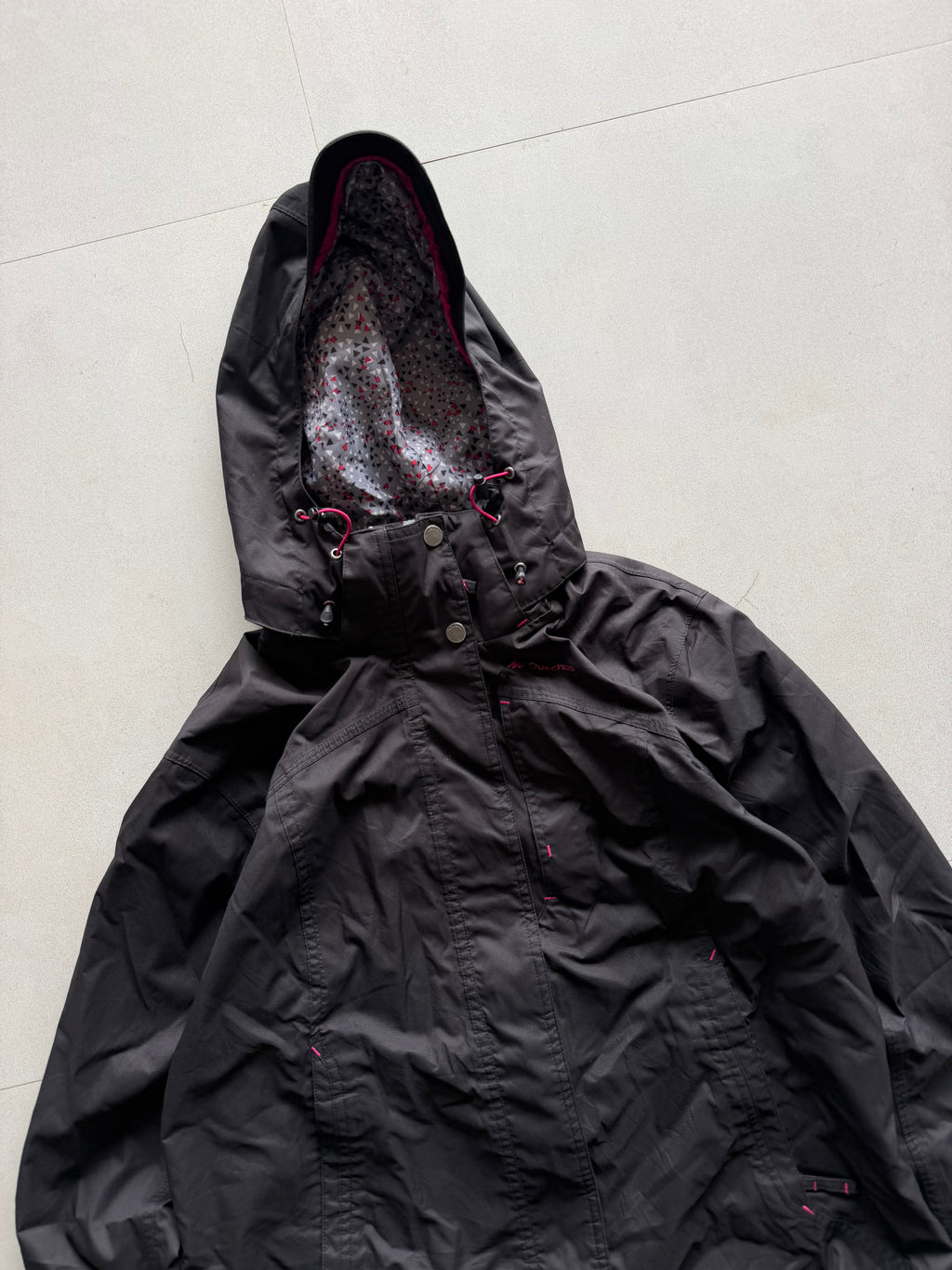 QUECHUA HOODED TACTICAL JACKET - M