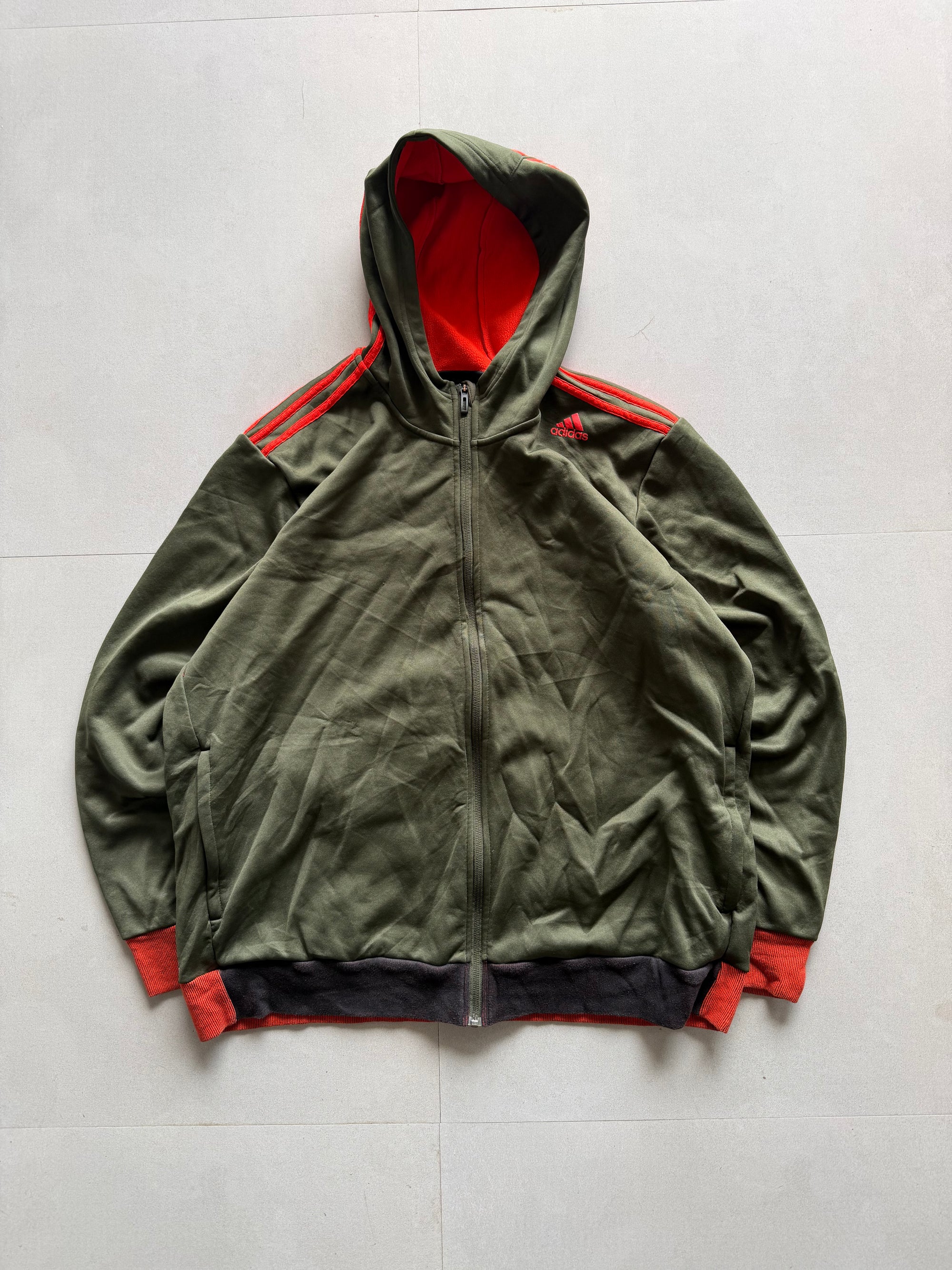 ADIDAS HOODED JACKET - XL