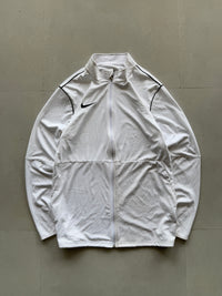 NIKE WHITE TRACK JACKET - XL