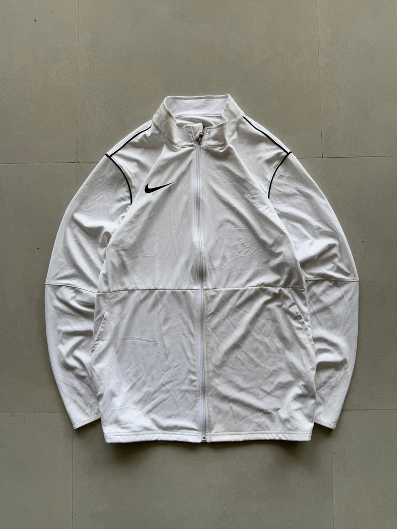 NIKE WHITE TRACK JACKET - XL