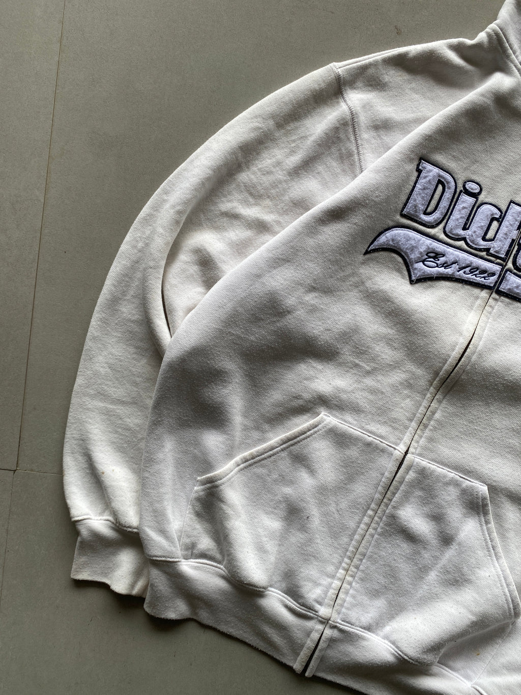 DICKIES SPELL OUT ZIPPER HOODIE - XXL