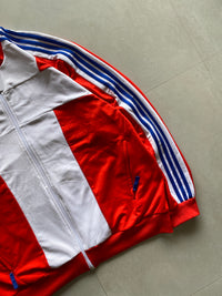 VINTAGE ADIDAS STRIPED CUBA JACKET - XXL
