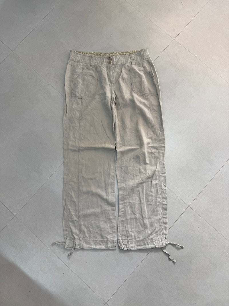 WIDE LEG LINEN PANT LNP44 - M