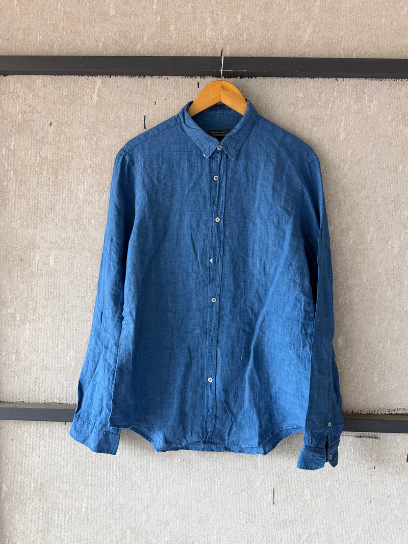 ZARA LINEN SHIRT SLN110 - M