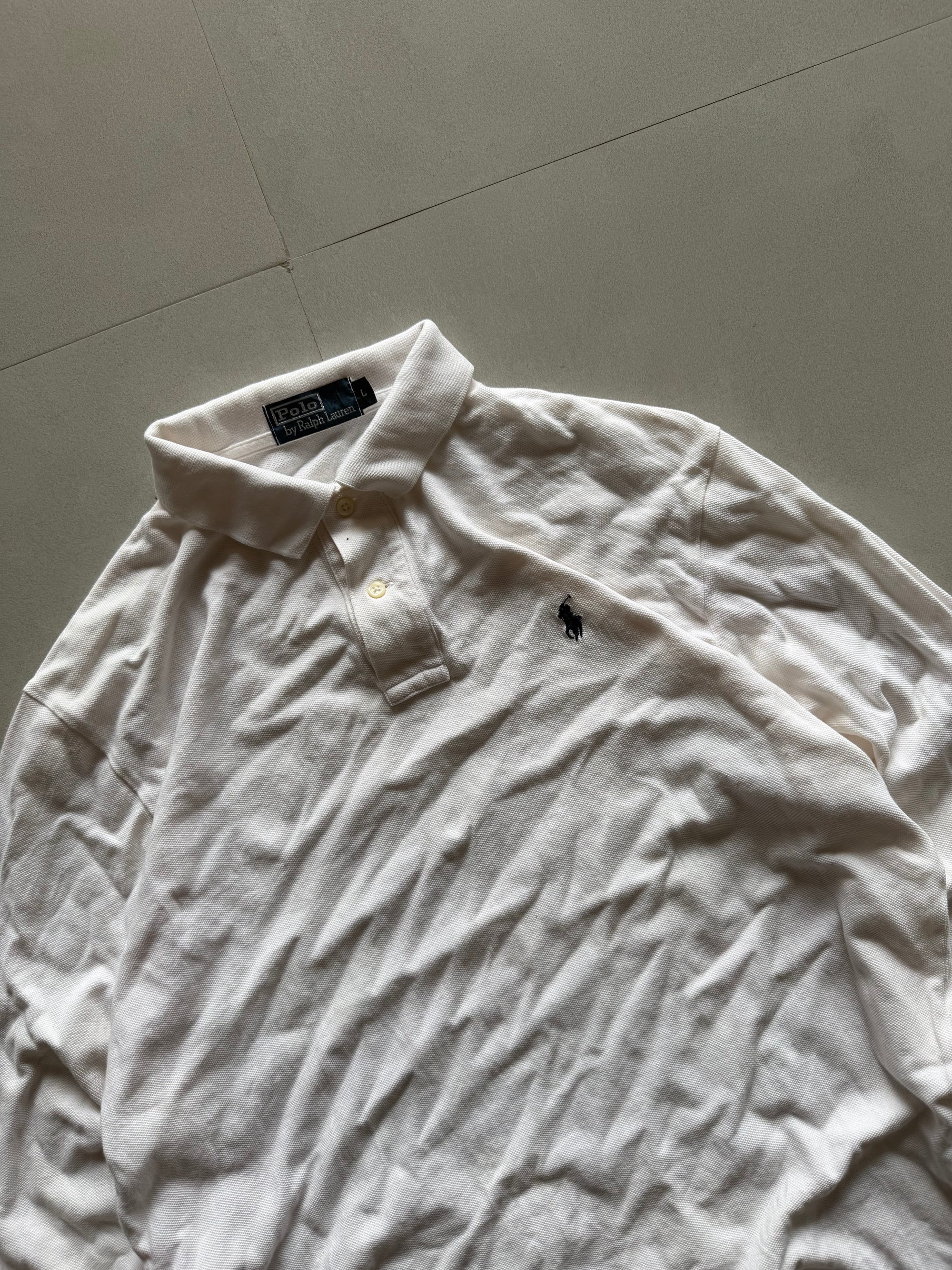 RALPH LAUREN FULL SLEEVE POLO SHIRT - M