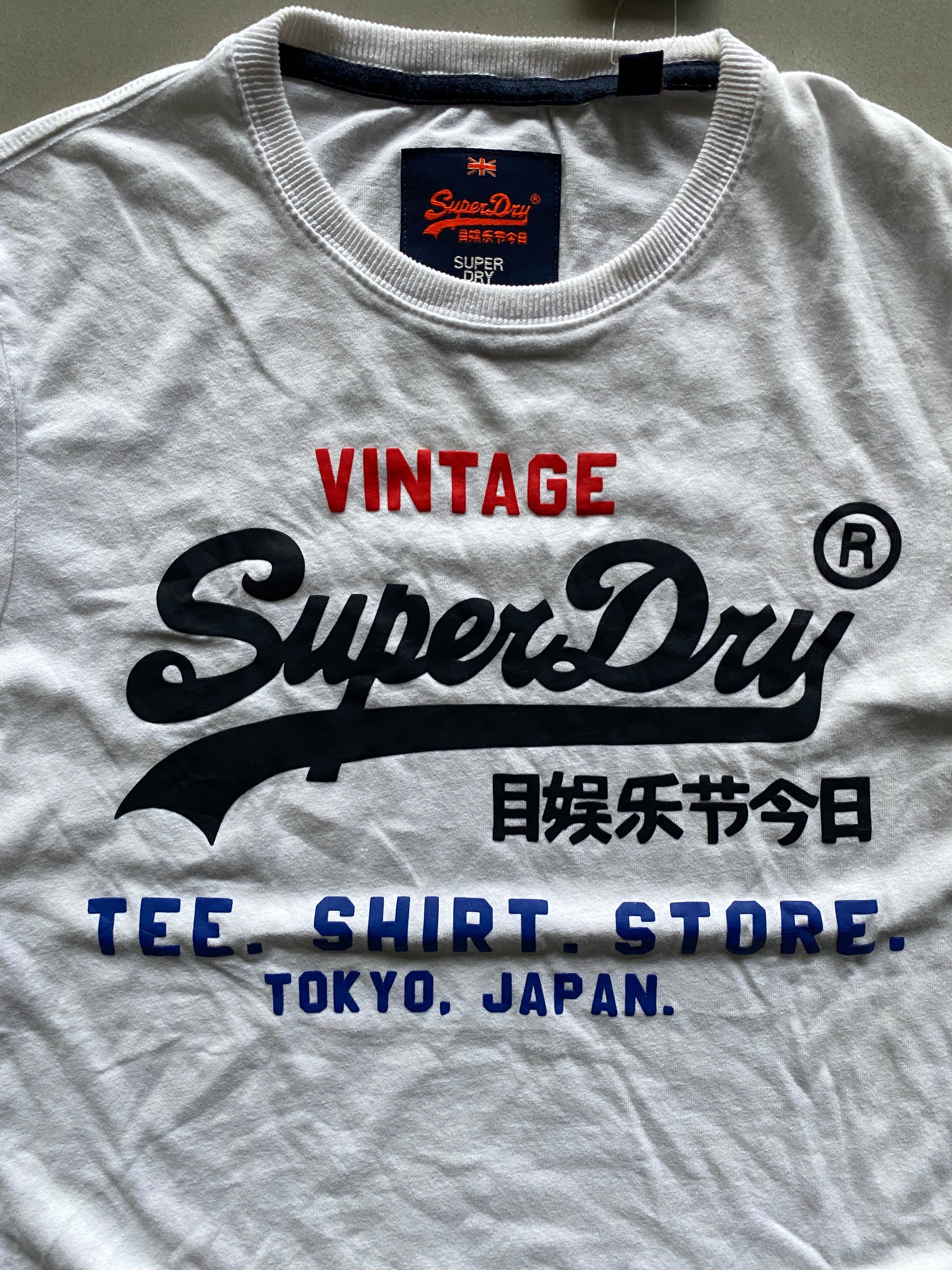 VINTAGE SUPER DRY TEE - S