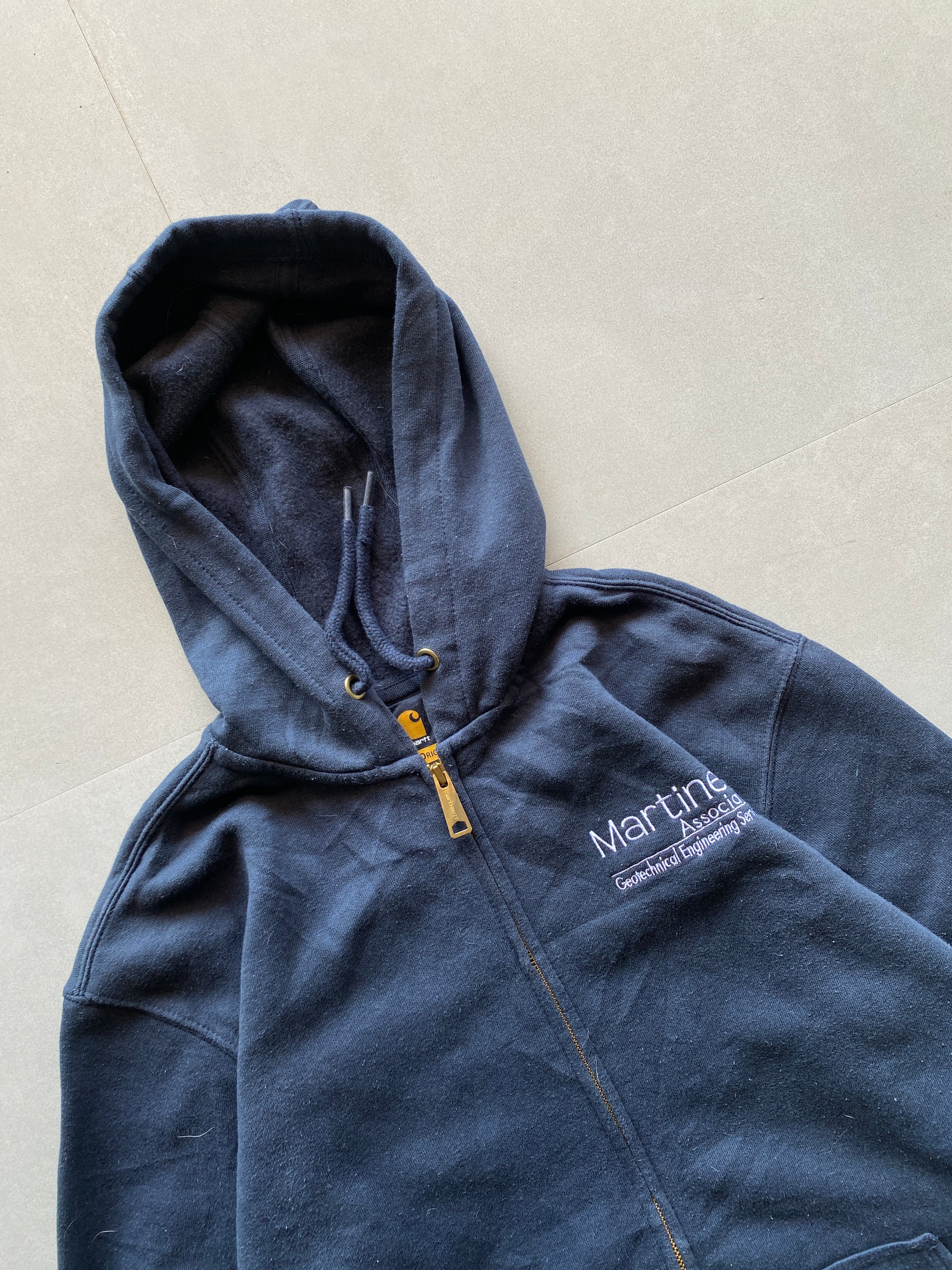 VINTAGE CARHARTT ZIPPER HOODIE - M