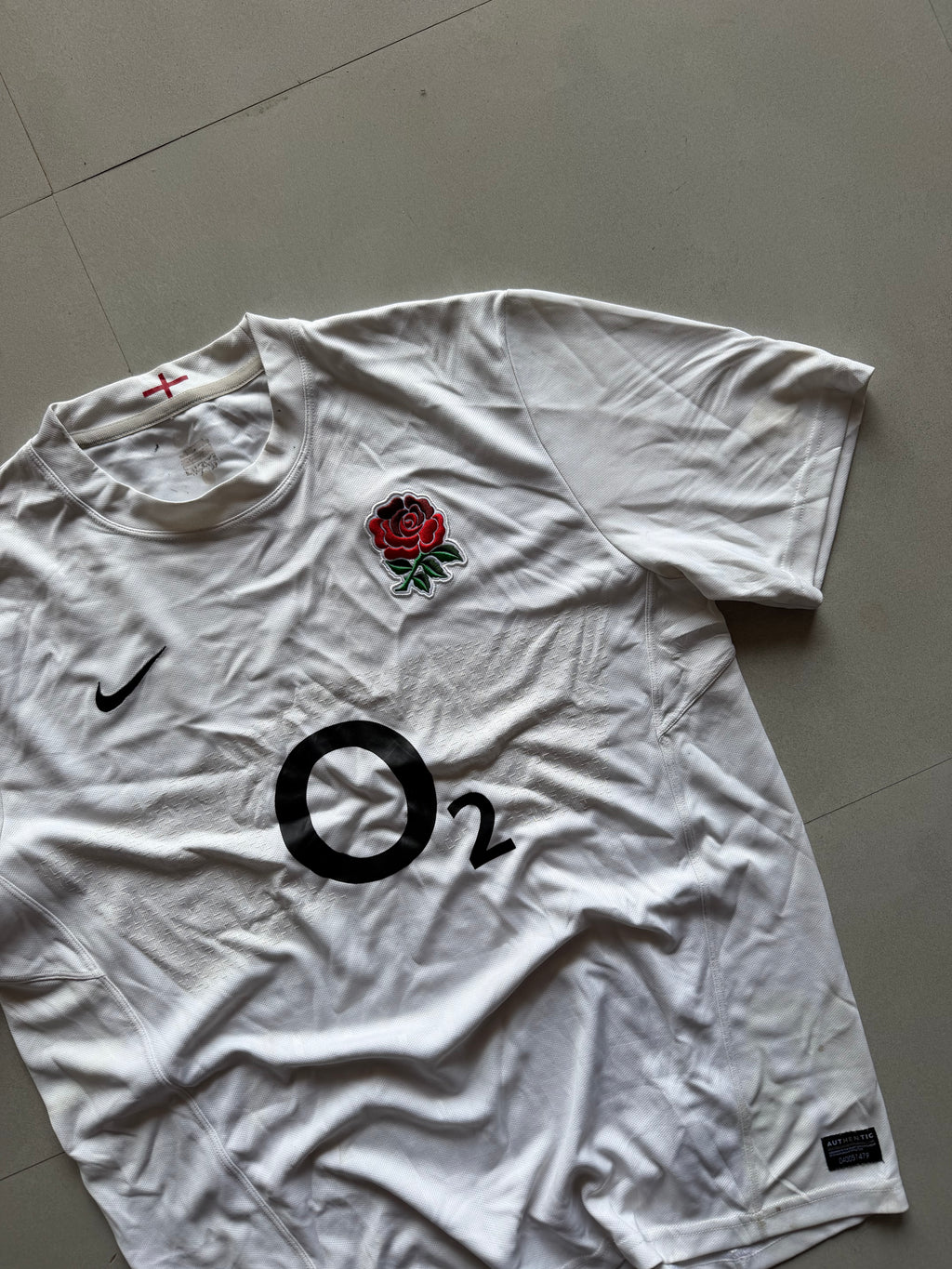 2002 NIKE ENGLAND RUGBY JERSEY - L