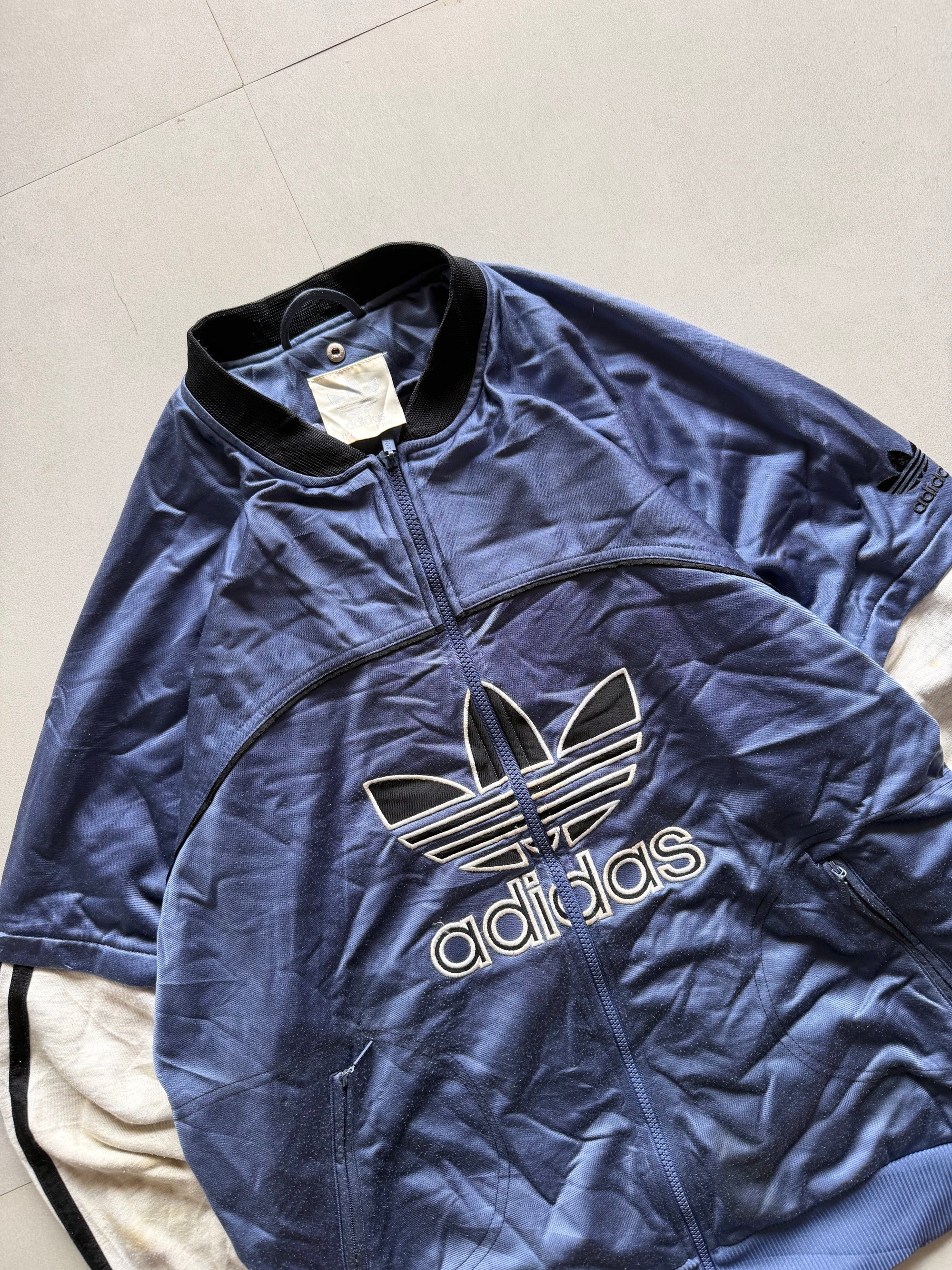 90S ADIDAS BIG LOGO JACKET - L