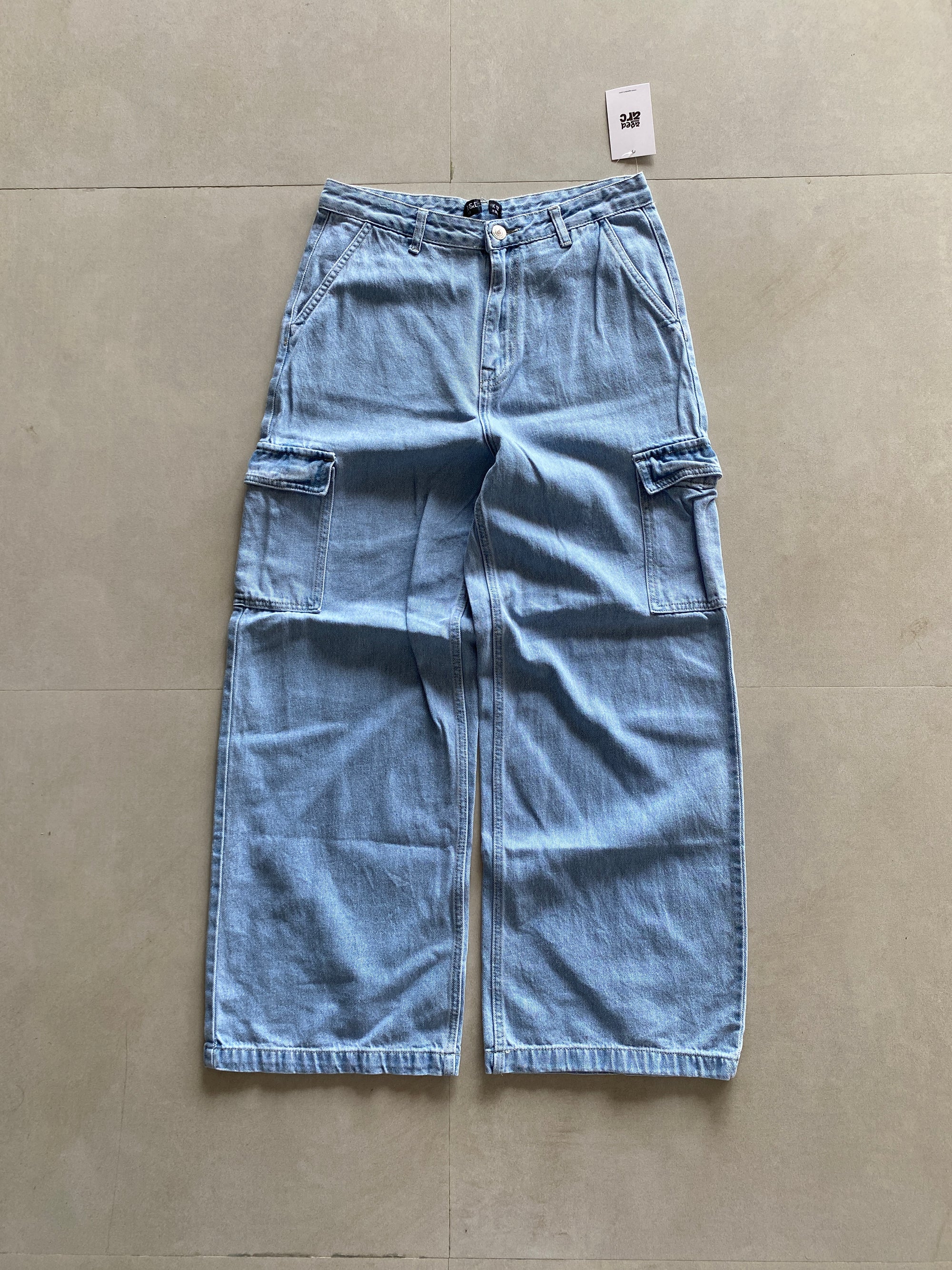 WIDE LEG BAGGY DENIM - M