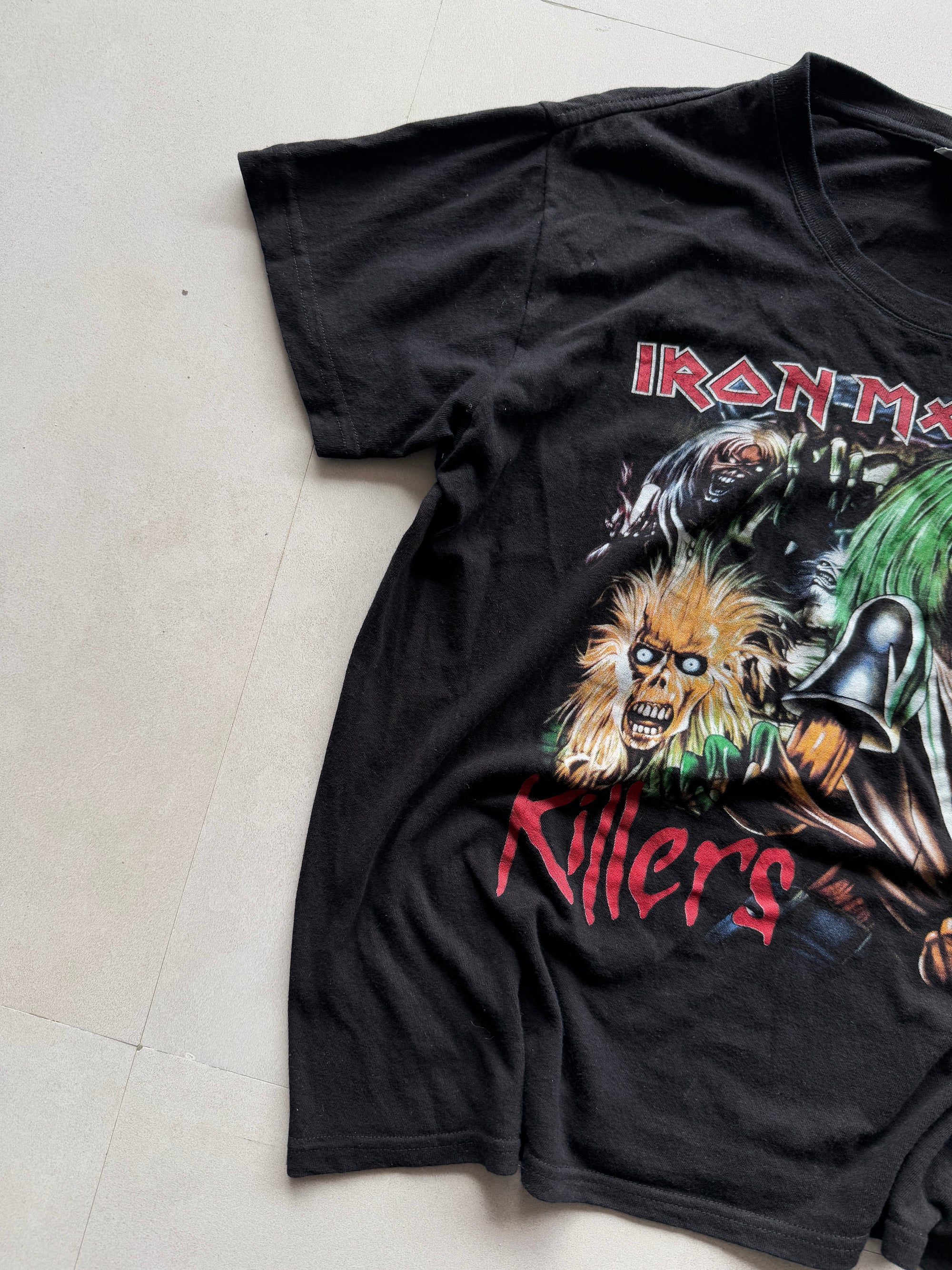 IRON MAIDEN CROPPED BAND TEE - M