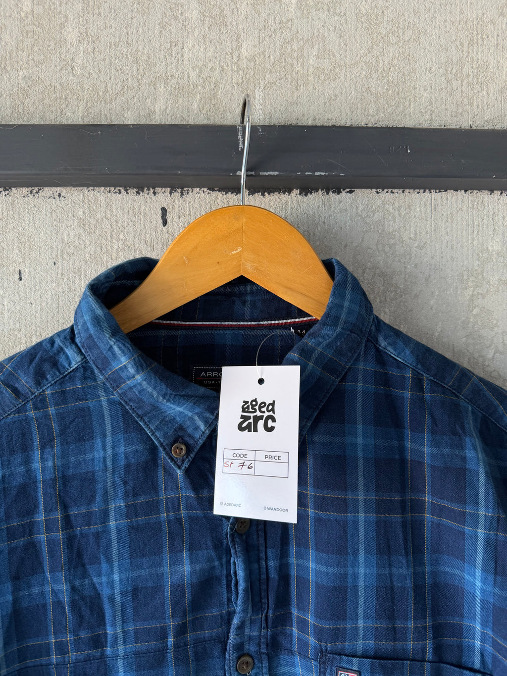 ARROW CHECKERD SHIRT - XL ST76