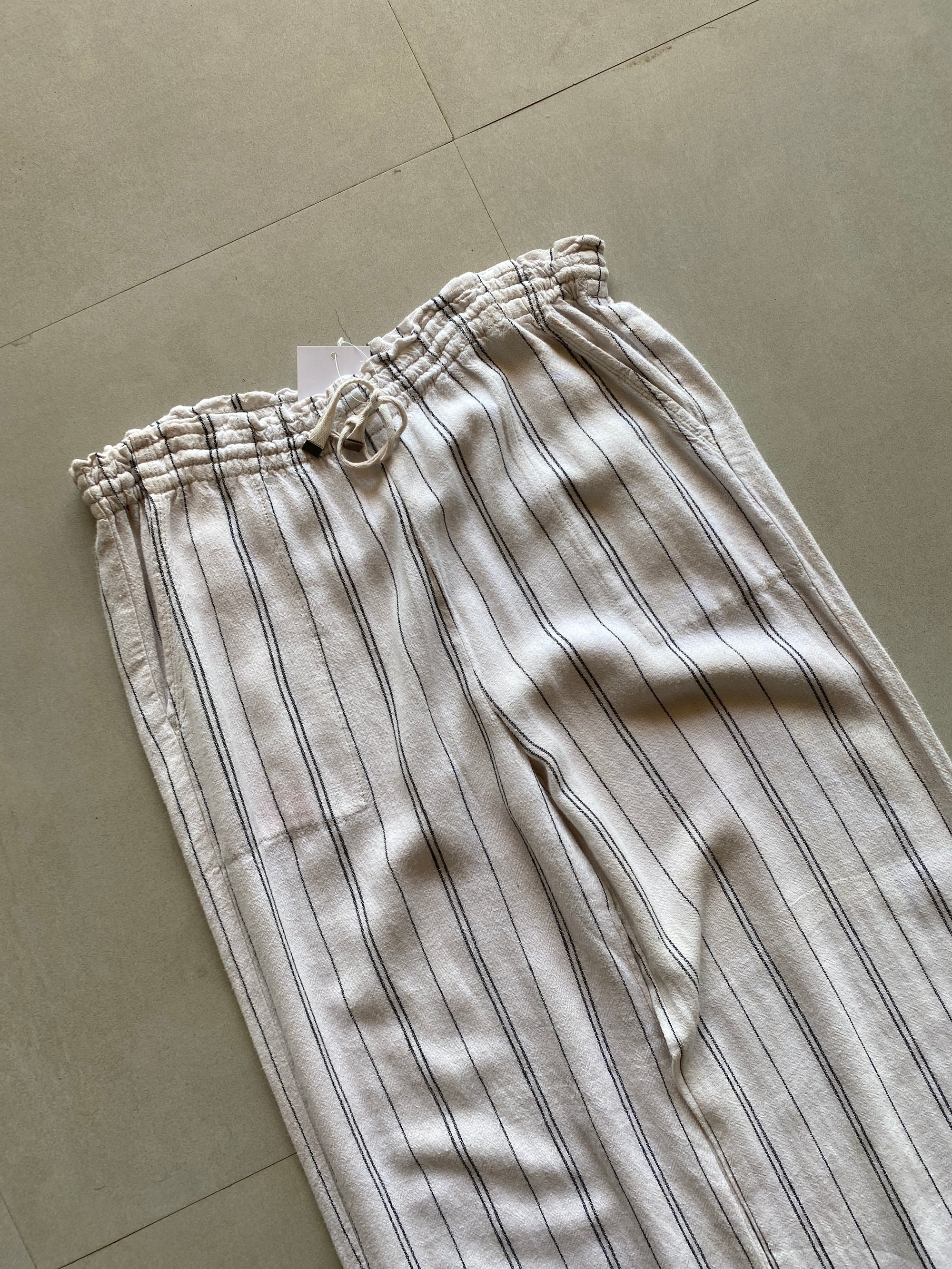 BAGGY LINEN PANT - M