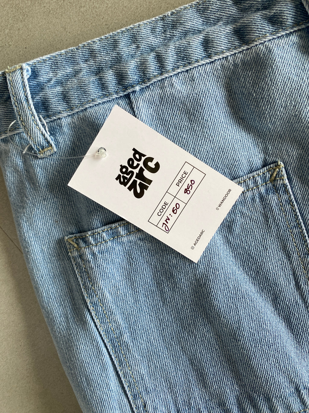 WIDE LEG BAGGY DENIM - M