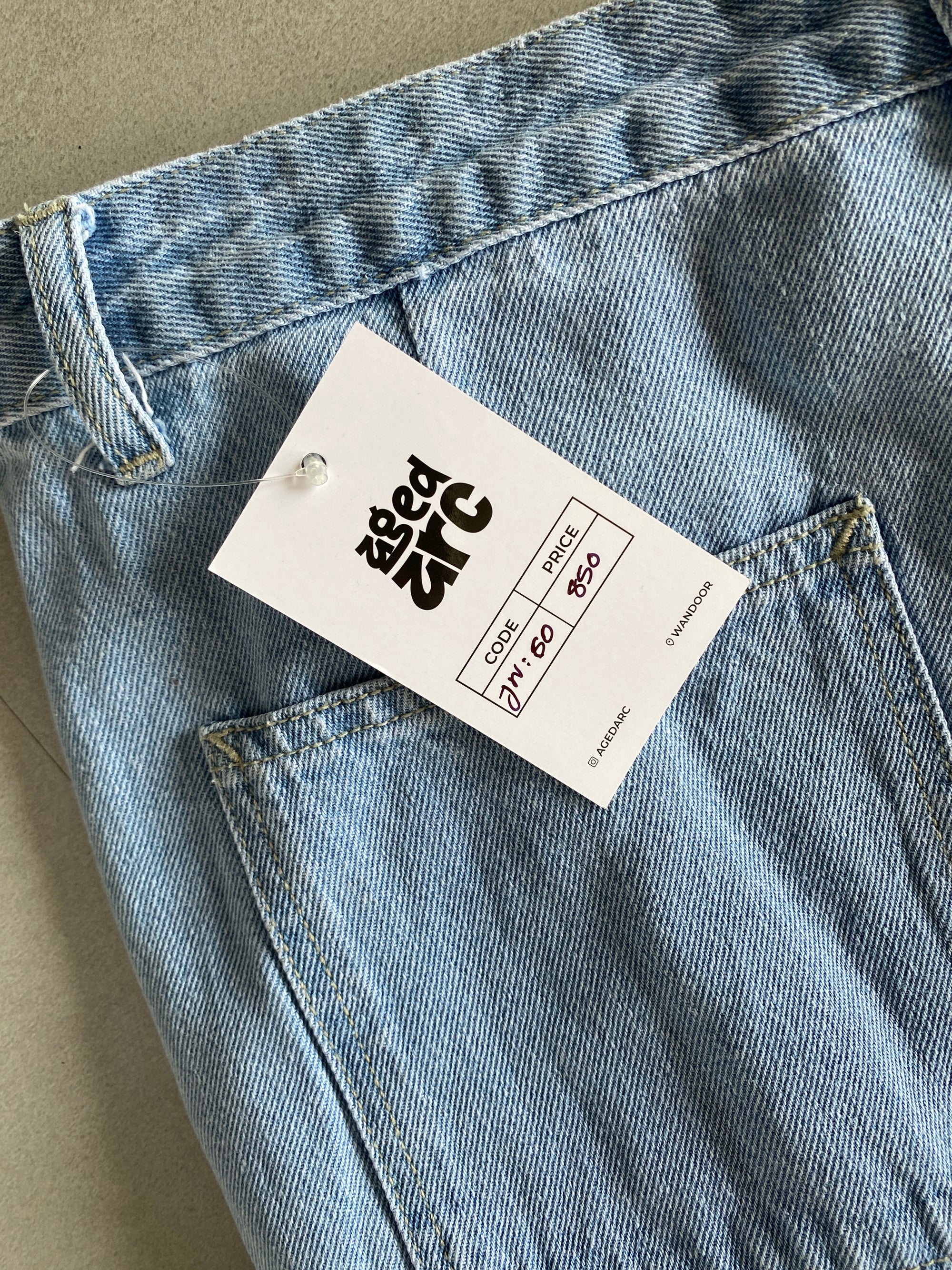 WIDE LEG BAGGY DENIM - M