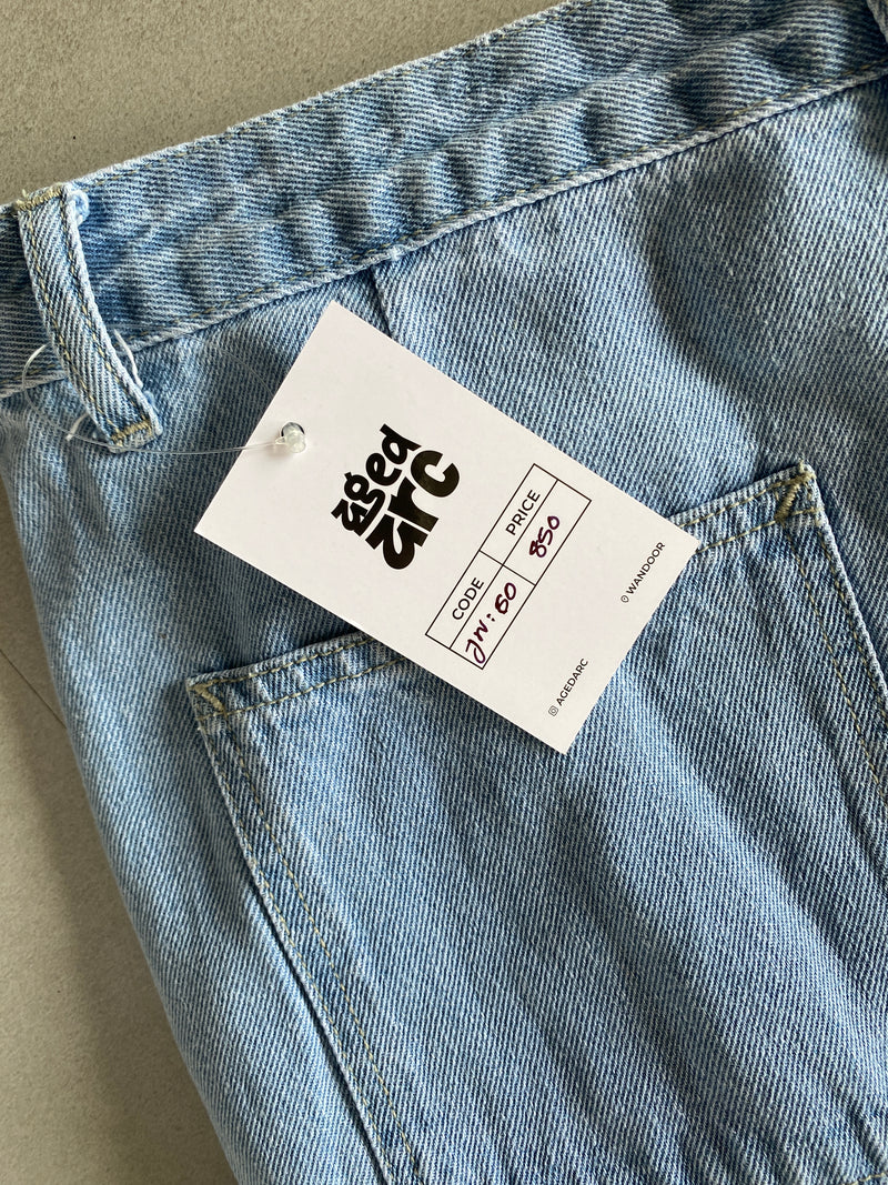 WIDE LEG BAGGY DENIM - M