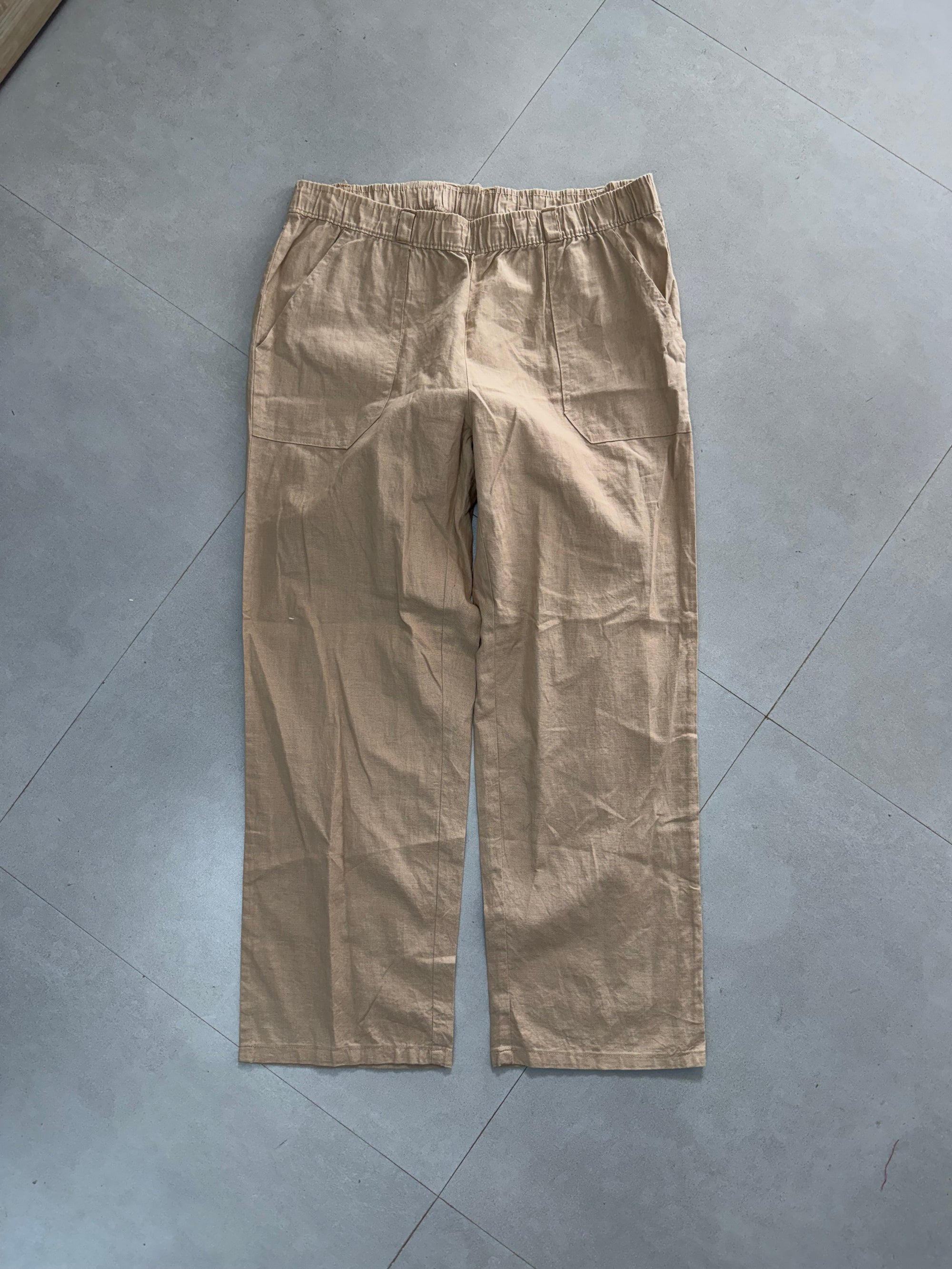 WIDE LEG LINEN PANT LNP47 - M