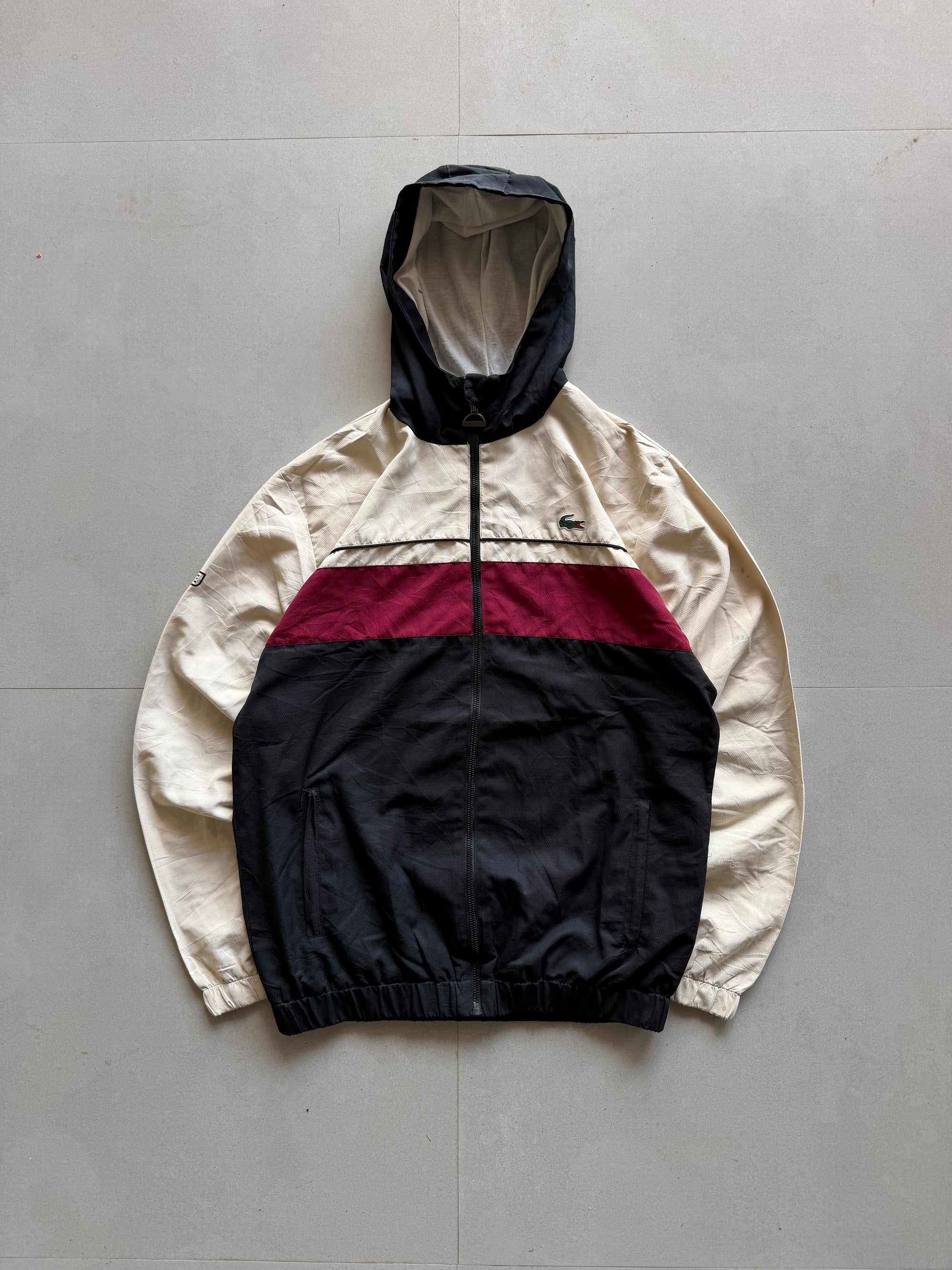 LACOSTE HOODED JACKET - M