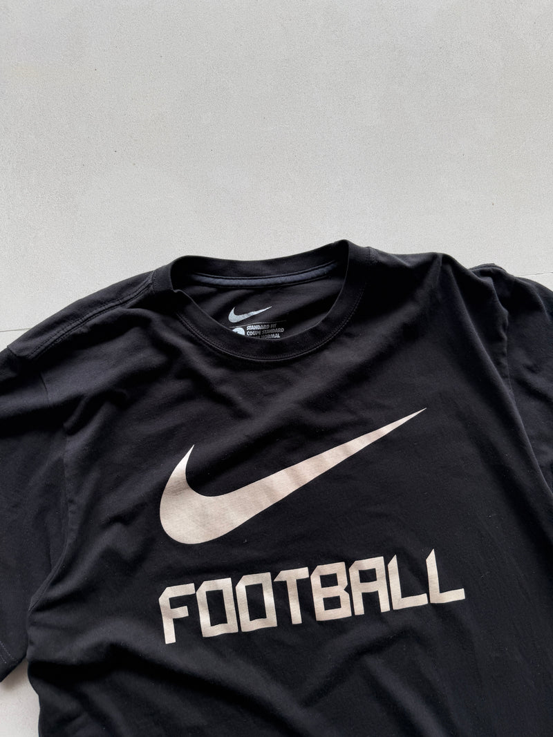 NIKE BLACK FOOTBALL TEE - M