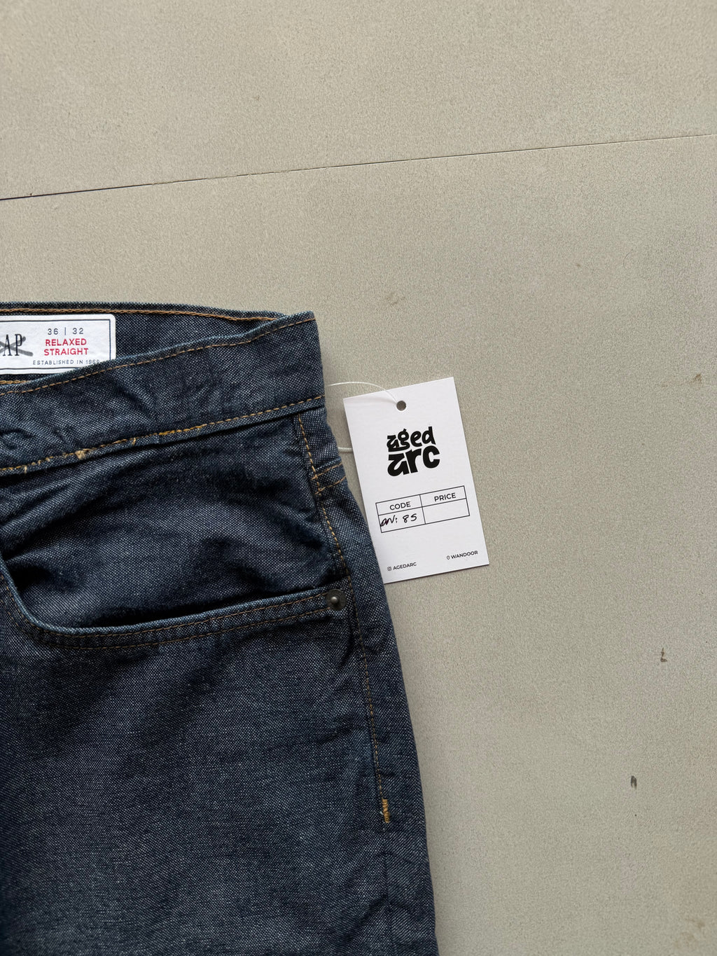 DN85 RAW DENIM - L
