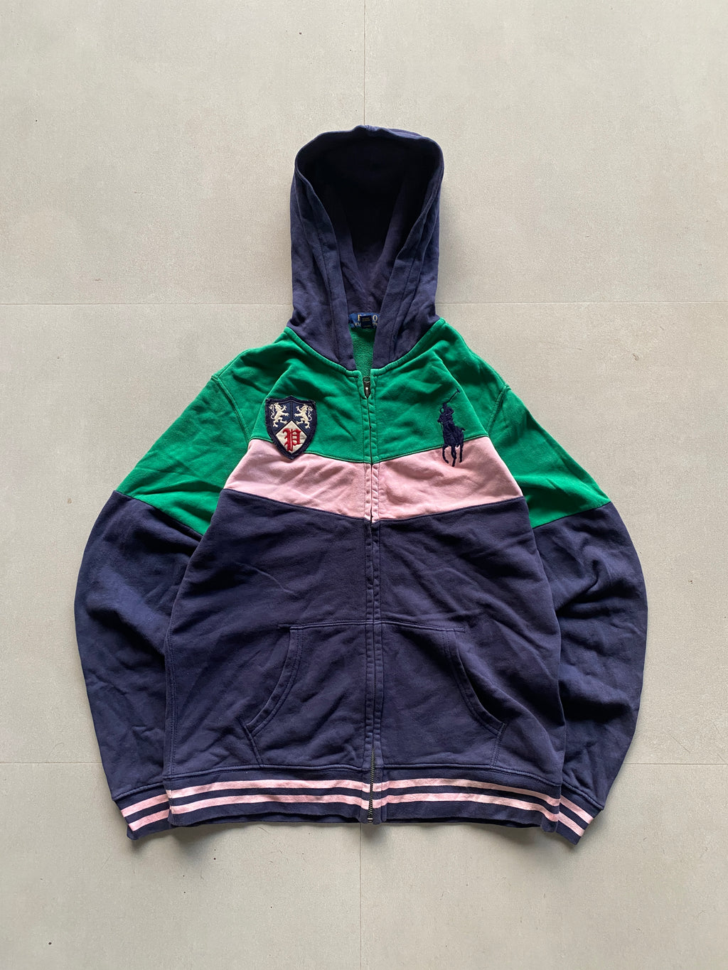 RALPH LAUREN ZIPPER HOODED JACKET  - M