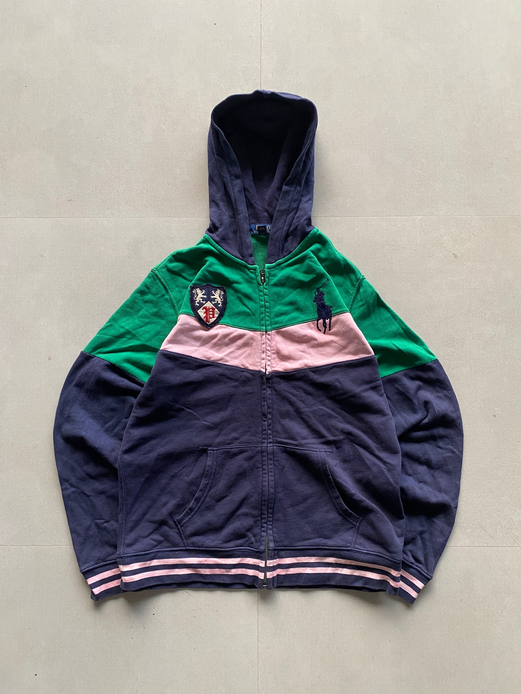 RALPH LAUREN ZIPPER HOODED JACKET  - M