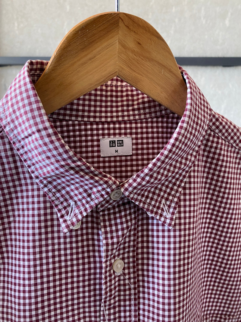 UNIQLO CHECKED SHIRT - S