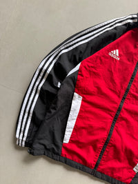 VINTAGE ADIDAS STRIPED JACKET - L
