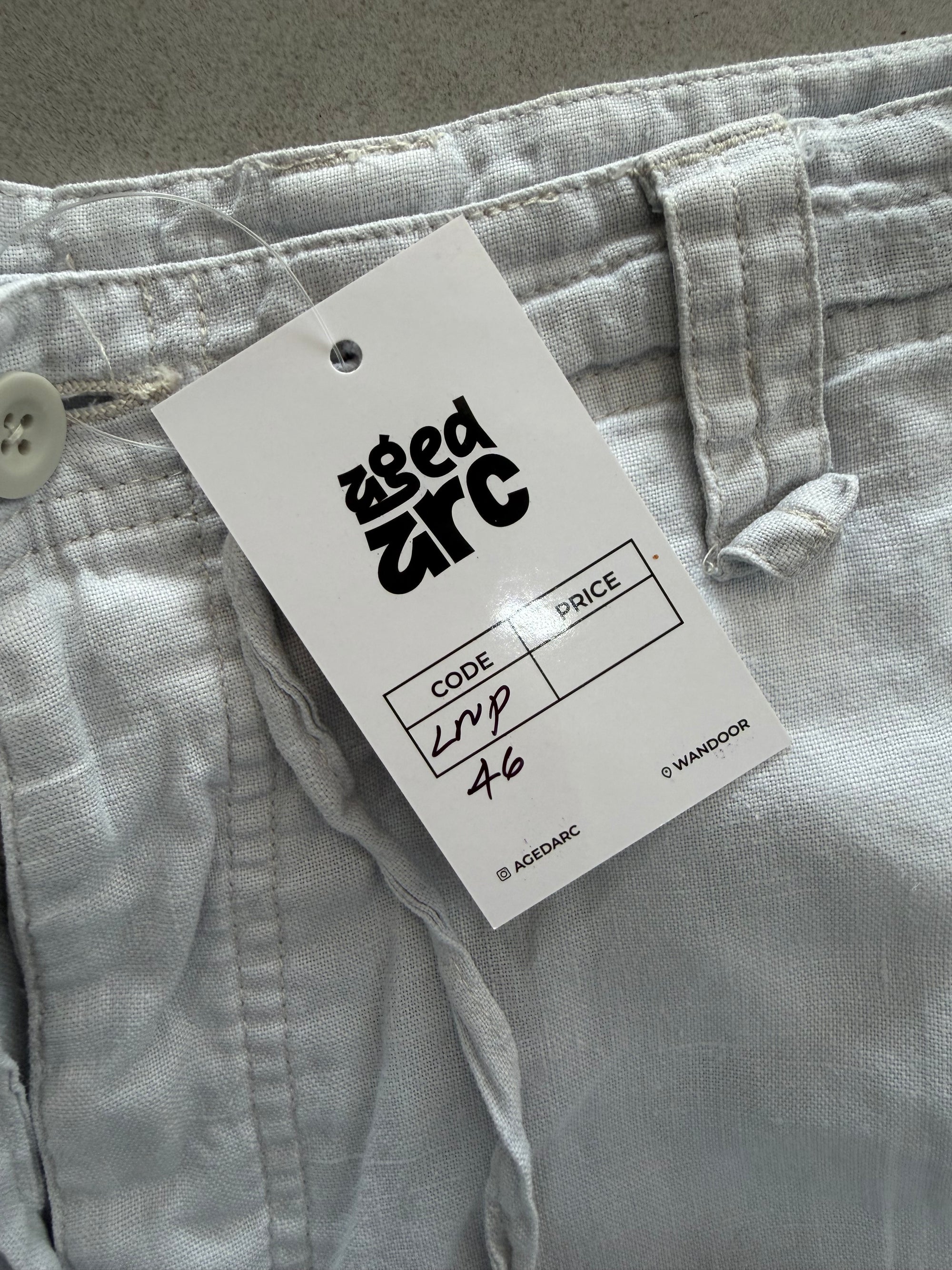 WIDE LEG LINEN PANT LNP46 - L