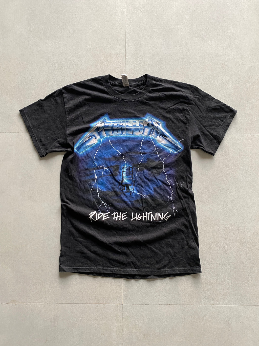 2017 GILDAN METALICA RIDE THE LIGHTNING TEE - M