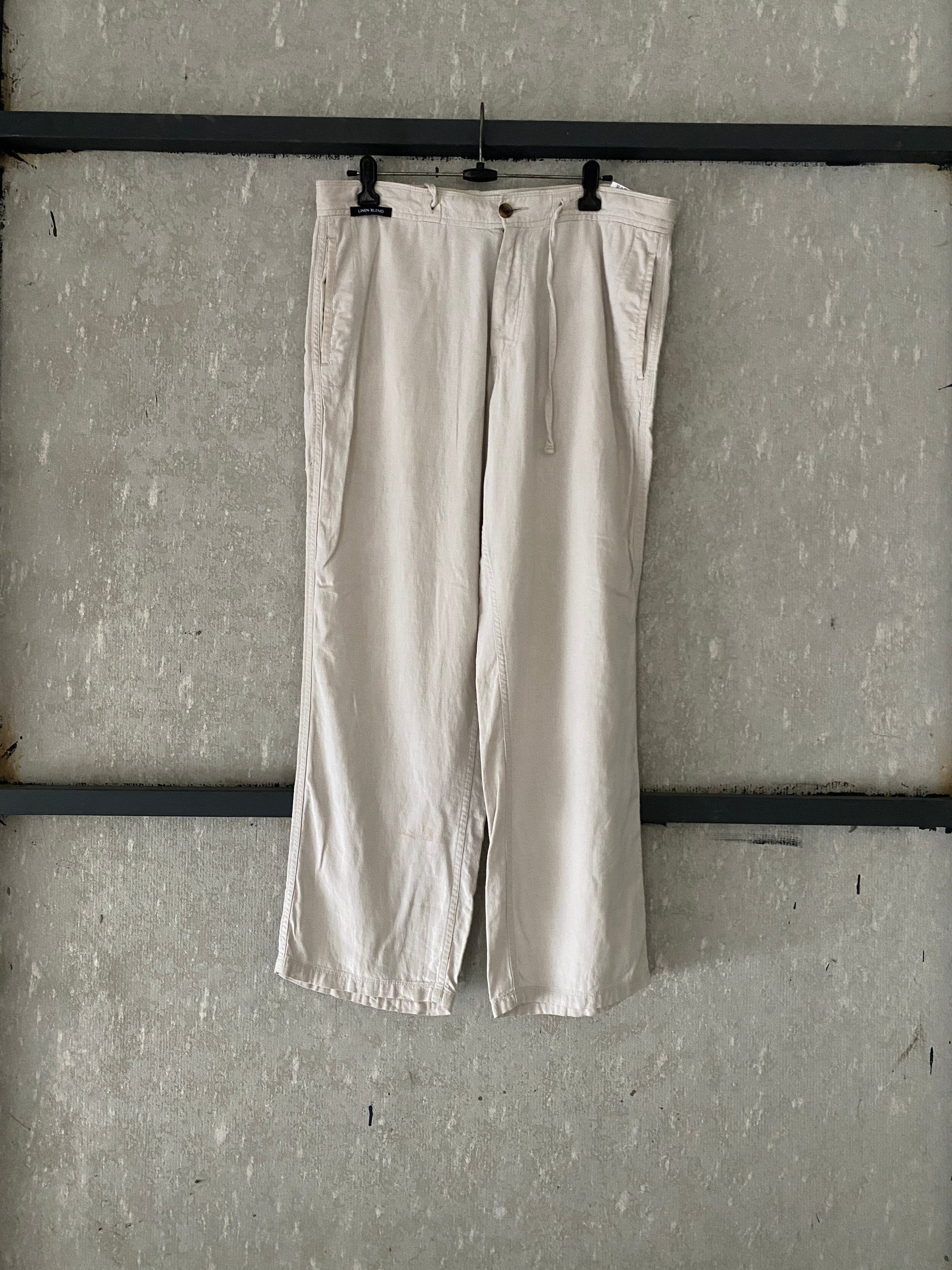 BLUE HARBOUR LINEN PANT - M
