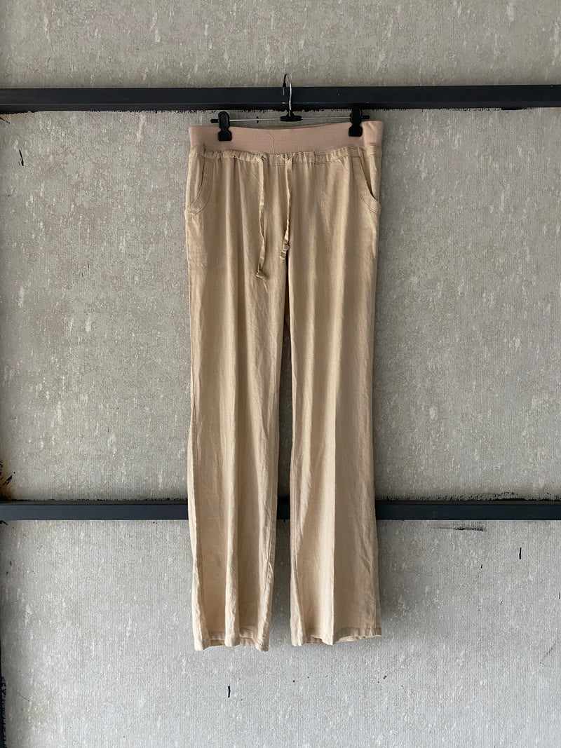 NANA BAGGY LINEN PANT - M