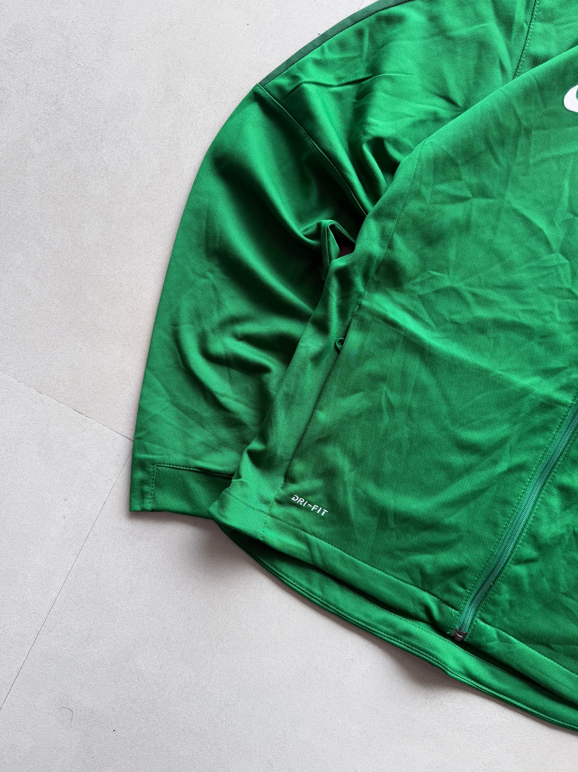 NIKE GREEN TRACK JACKET - S