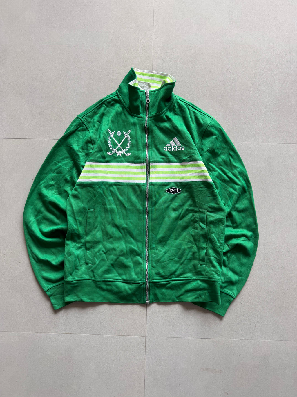 ADIDAS STRIPED JACKET - M